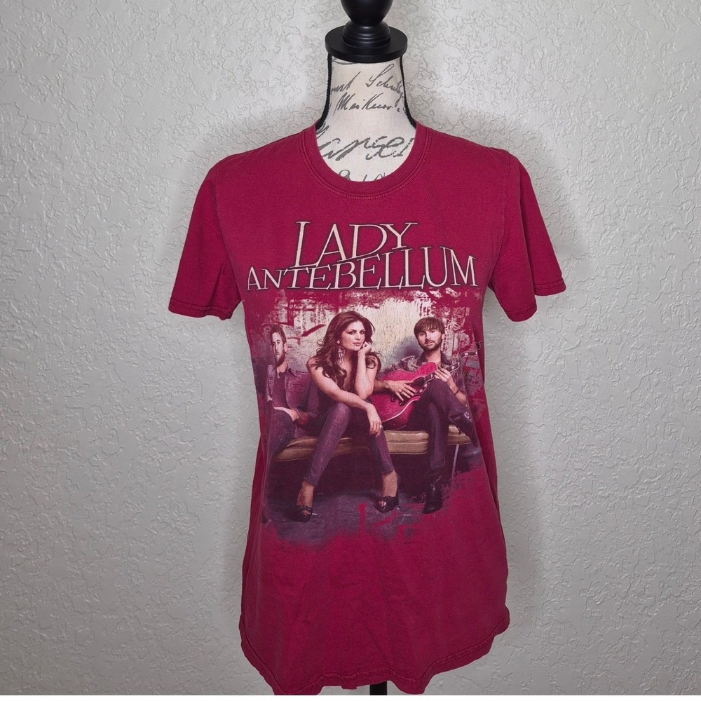 Lady Antebellum Own The Night World Tour T-Shirt Maroon Small Gildan Softstyle